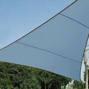 Żagiel przeciwsłoneczny trójkątny - zacieniacz - 5 x 5 x 5m - niebiesko-szary