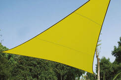 Żagiel przeciwsłoneczny trójkątny - zacieniacz - 3.6 x 3.6 x 3.6m - kolor limonka