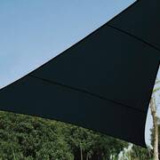 Żagiel przeciwsłoneczny trójkątny - zacieniacz ogrodowy -  przepuszczalny - 5 x 5 x 5m - grafitowy