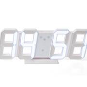Zegar led biały - efekt 3D