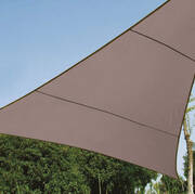 Żagiel przeciwsłoneczny trójkątny - zacieniacz - 3.6 x 3.6 x 3.6m - szary brąz