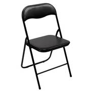 Krzesło składane konferencyjne bankietowe - czarne
