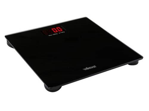 Cyfrowa waga łazienkowa - kolor czarny - 180kg