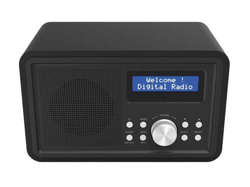 Radio DAB+/FM w drewnianej obudowie - czarne