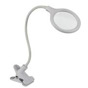 Lampa biurkowa LED z klipsem i lupą - 5dpt - 6W - 30LED