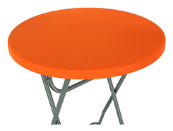 Nakładka na blat stołu koktajlowego 80 x 110cm - pomarańczowa