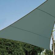 Żagiel przeciwsłoneczny trójkątny - zacieniacz - 3.6 x 3.6 x 3.6m - zielono-szary