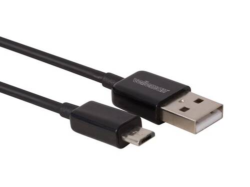 Kabel USB / MICRO-USB - 2m - czarny