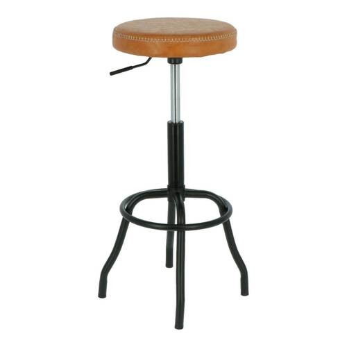 Obrotowy stołek barowy - kolor koniak