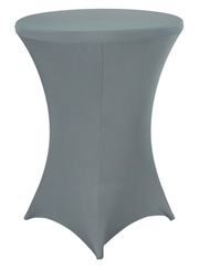 Elastyczny obrus pokrowiec do stołów koktajlowych 80 x 110cm - spandex - szary