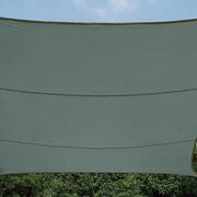 Żagiel przeciwsłoneczny ogrodowy prostokątny - zacieniacz - 4 x 3m - zielono-szary