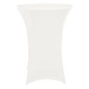 Streczowy obrus pokrowiec do stołu koktajlowego 80 x 110cm - kolor biały