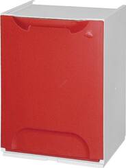 Pojemnik kontener do segregacji odpadów - modułowy - 34 x 29 x 47cm - czerwony - 14l