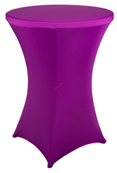 Elastyczny obrus pokrowiec do stołów koktajlowych 80 x 110cm - spandex - fiolet