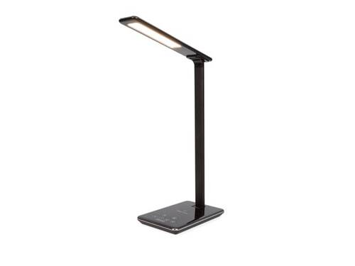 Lampa biurkowa led z ładowarką indukcyjną - 5W - czarna