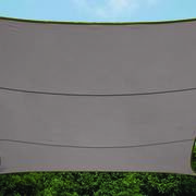Żagiel przeciwsłoneczny ogrodowy prostokątny - zacieniacz - 3 x 2m - szary-brąz