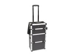 Aluminiowy kufer walizka na kółkach - 370 x 270 x 670mm