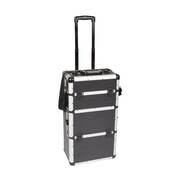 Aluminiowy kufer walizka na kółkach - 370 x 270 x 670mm