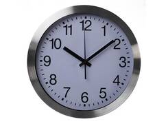 Zegar ścienny z aluminiową ramą -  DCF - Ø 30 cm