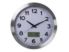 Zegar ścienny z aluminiową ramką Ø 35cm